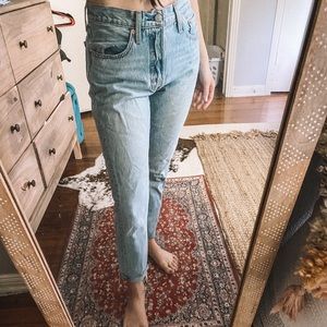Levi’s 501 Skinny Jean Raw Hem Cropped